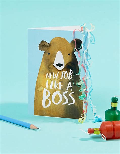 Jolly Awesome Like A Boss Congratulations New Job Card Asos