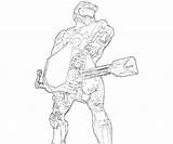 Halo Weapon John Coloring Pages Printable sketch template