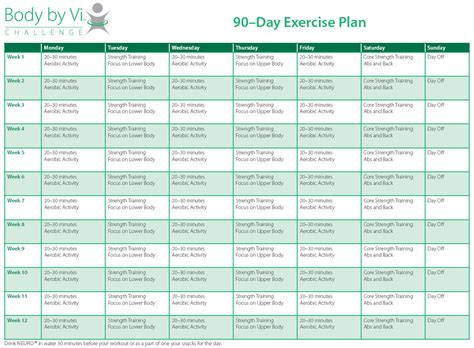 9 90 Day Workout Plan Examples Pdf Examples