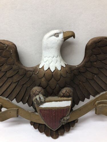 vintage sexton large american eagle wall plaque 27 l x 9 h hand