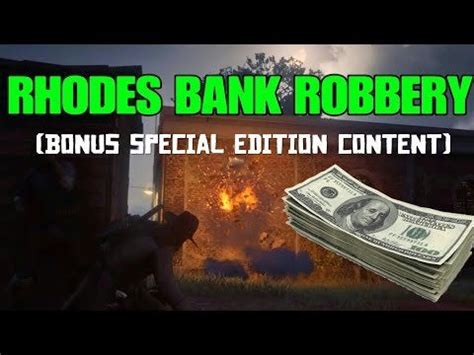 rdr robbing  bank  rhodes bonus special edition content