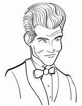 Tuxedo Coloring Pages Man Printable Young Getdrawings Shirt Sketch Getcolorings Template sketch template