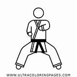 Colorear Karate Marciales sketch template