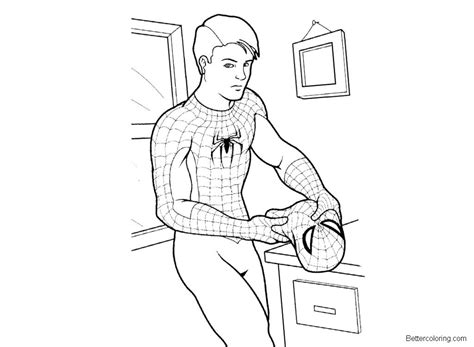 spiderman homecoming coloring pages    spiderman clothes