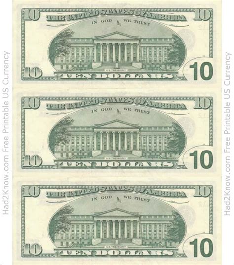 dollar bill printable