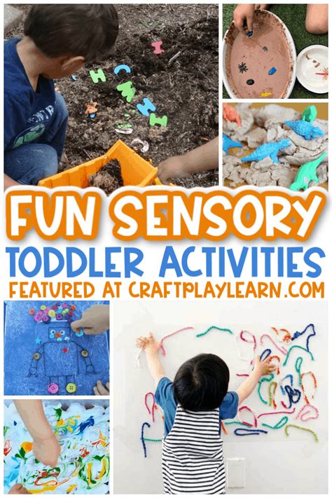 sensory activities  toddlers craft play learn