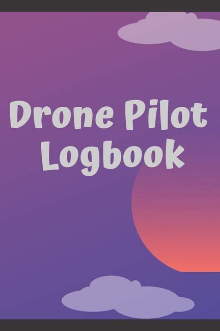 drone pilot logbook flight logbook  kids drone operator logbook  kids track time
