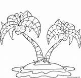 Coloring Pages Beach Island Palm Tree Coconut Willow Printable Trees Color Luau Print Themed Roots Drawing Kids Getcolorings Getdrawings Weeping sketch template