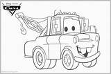 Mater Tow Coloring Sketch Wingo Bettercoloring Paintingvalley sketch template