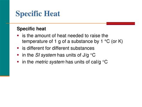 ppt specific heat powerpoint presentation free download id 3721637
