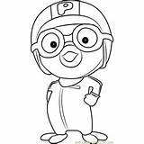 Pororo Coloring Pages Loopy Penguin Little Coloringpages101 Cartoon Kids sketch template