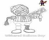 Coloring Pages Fnaf Boy Balloon Five Nights Freddys Withered Printable Color Info sketch template