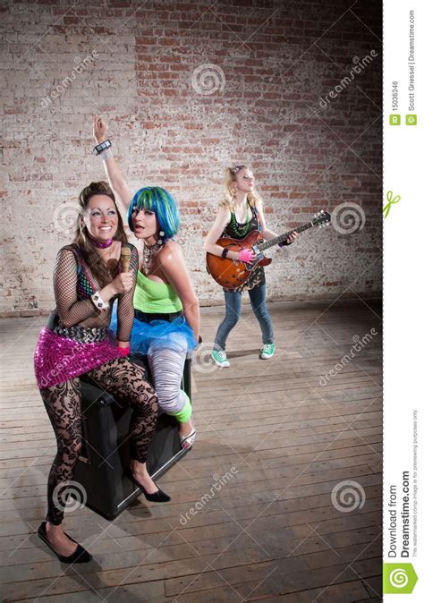 Female Punk Rock Band Royalty Free Stock Image Image