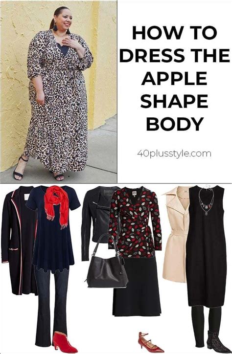 apple body shape guidelines    dress  apple body shape apple shape outfits apple