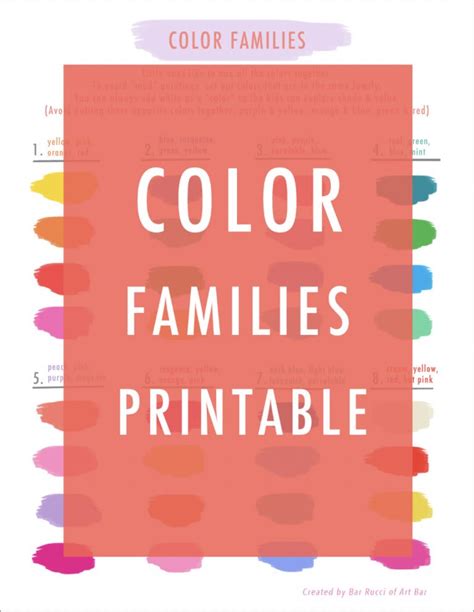 color families printable artbar