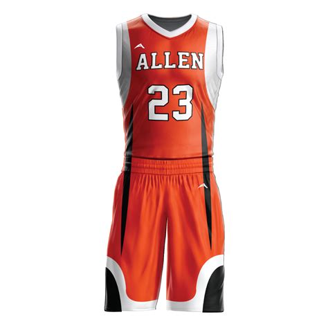 basketball uniform sublimated  allen sportswear