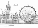 Paisajes Kleurplaten Colorier Londen Coloringpagesfortoddlers Adulte Difficile Anglais Kolorowanki Landmarks Paysage Carnets Numéroté Dessins Druku Leçons Visit Printen sketch template