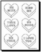 Hearts Conversation Coloring Pages Printable Blank 13k sketch template