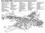 Cutaway Avro Lancaster York Airplane Aircraft Blueprints Illustration Plane Forgotten Members Family Mk Wwii Cutaways перейти Military Ju sketch template