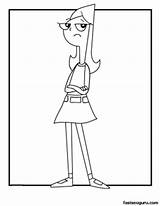 Ferb Phineas Coloring Candace Printable Cartoon Pages Gif Print sketch template