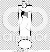 Exclamation Point Face Happy Outlined Coloring Clipart Cartoon Vector Cory Thoman sketch template