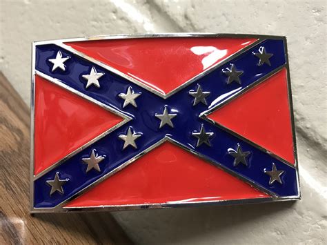 confederate flag belt buckle