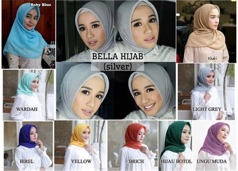 populer  jilbab bella square warna abu abu tua