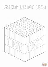 Minecraft Pages Tnt Coloring Printable Color Print sketch template