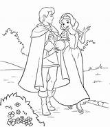 Snow Coloring Prince Pages Disney Colouring Kids Her Princesses Print Popular sketch template
