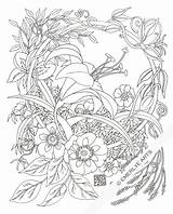 Coloring Pages Daylily Adult Cynthia Emerlye Drawings Circle Flowers Designlooter Flower Colouring Coloriages Vermont Books Artist Kirigami Floral Drawing Papercutter sketch template