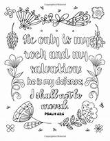 Coloring Color Amazon Psalm Christian Book Stress Relief Psalms Relaxation Inspiring Inspiration sketch template