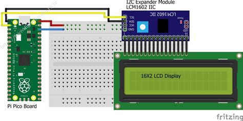 ic lcd interfacing  raspberry pi pico  micropython