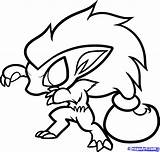 Pokemon Chibi Coloring Pages Dragoart Animal Sheets Imgs Steps sketch template