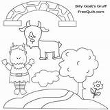 Gruff Billy Goats sketch template