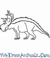 Pachyrhinosaurus Draw Tutorial Print sketch template