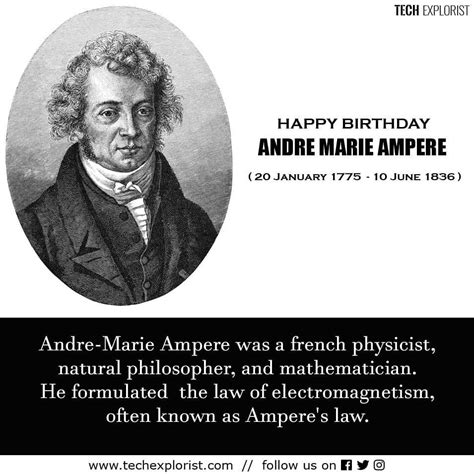 happy birthday techexplorist happy birthday andre marie ampere