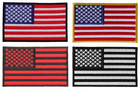 american flag patches set   embroidered  flags american