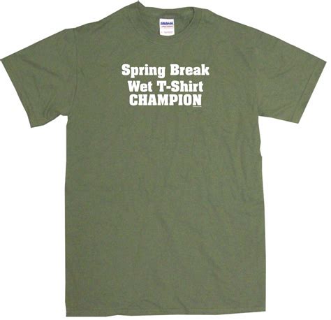 spring break wet t shirt champion mens tee shirt pick size color small