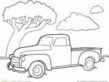 Coloring Truck Old Pages Classic Printable Sheets Getcolorings Getdrawings Print sketch template
