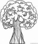 Coloring Tree Pages Apple Printable Coloring4free Related Posts Kids sketch template