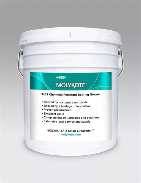 molykote  chemical resistant bearing grease