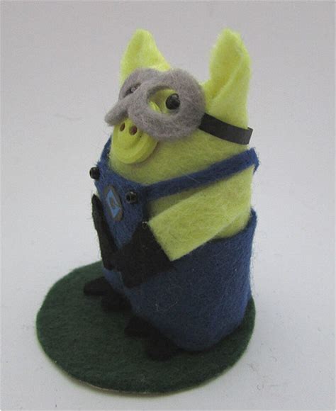 minion minion pig despicable  pig ornament pig gift etsy