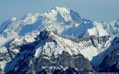 fond decran en  du mont blanc vu du semnoz en haute savoie walpaper