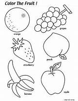 Trace Frutas Tracing Teaching Inglés Pintar Fruta sketch template