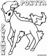 Pokemon Ponyta Coloring Pages Printable Getcolorings Popular Color Getdrawings sketch template