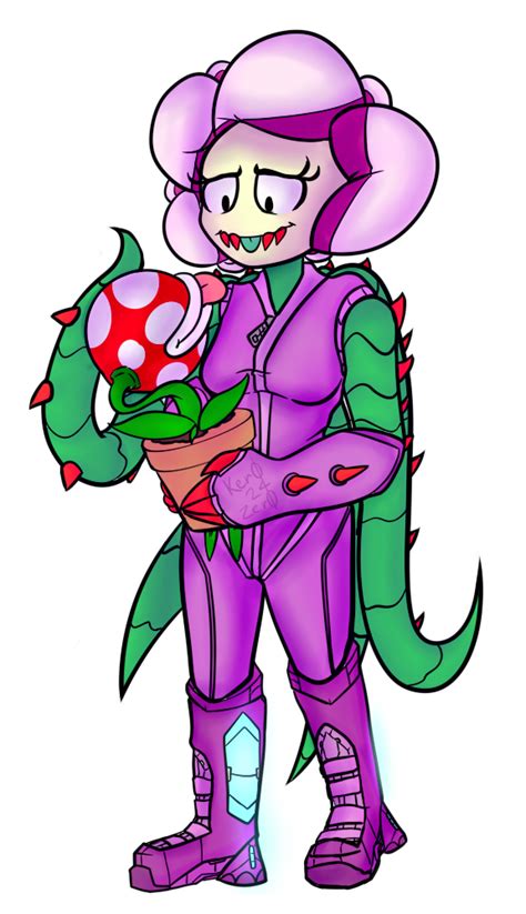 laura and a piranha plant by ker024zer0 on newgrounds