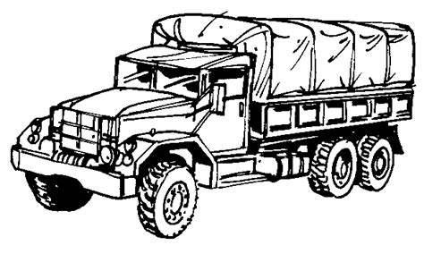 effortfulg army truck coloring pages