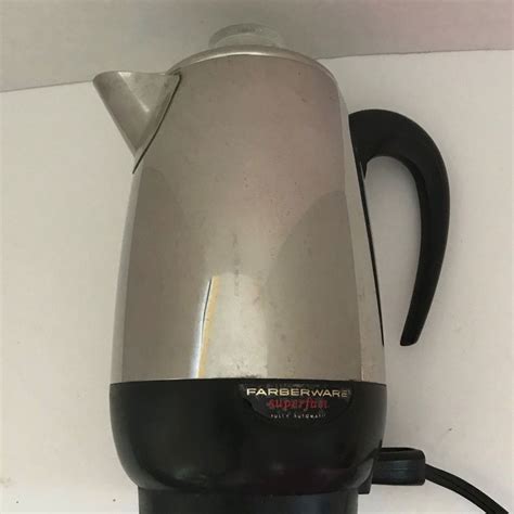 vintage faberware  cup superfast electric percolator model  percolator farberware