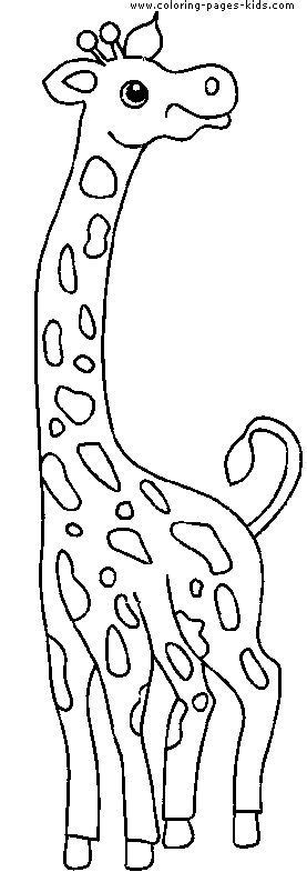 giraffe color page animal coloring pages color plate coloring sheet