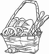 Coloring Bread Pages Popcorn Basket Pretzels Printable Drawing Colouring Clipart Color Grouch Oscar Print Bag Getcolorings Picnic Supercoloring Clipartmag Clip sketch template